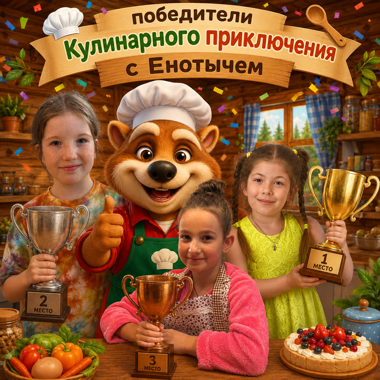 Подведены итоги кулинарного приключения с Енотычем