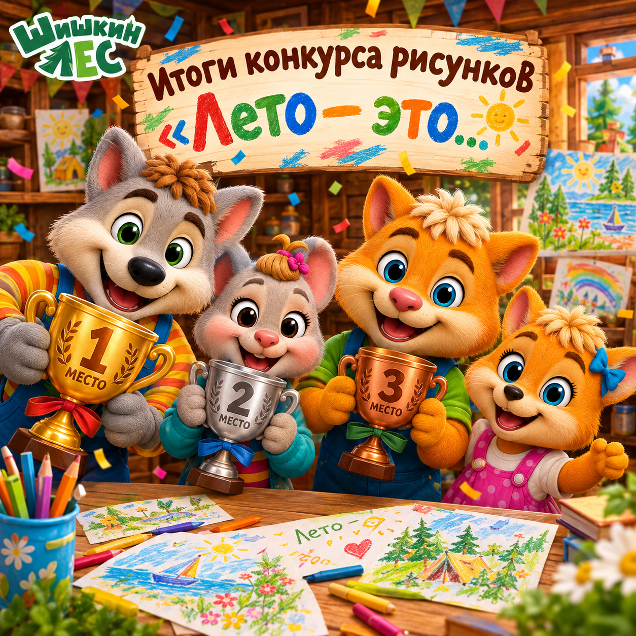 Результаты конкурса рисунков «Лето — это...»