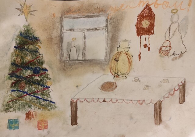 Рождественская открытка от Вани Алешечкина из Тольятти.