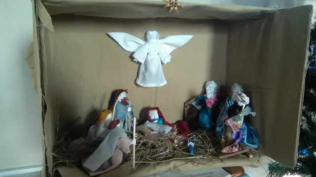 Рождественский вертеп от ребят из села Мотызлей.